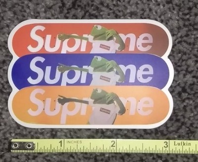 supreme kermit sticker
